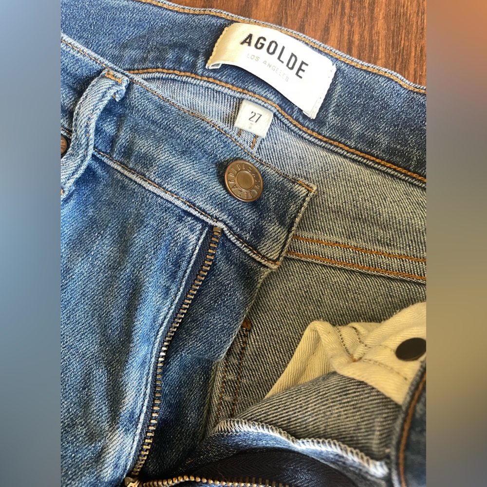 Agolde Blue Skinny Jeans